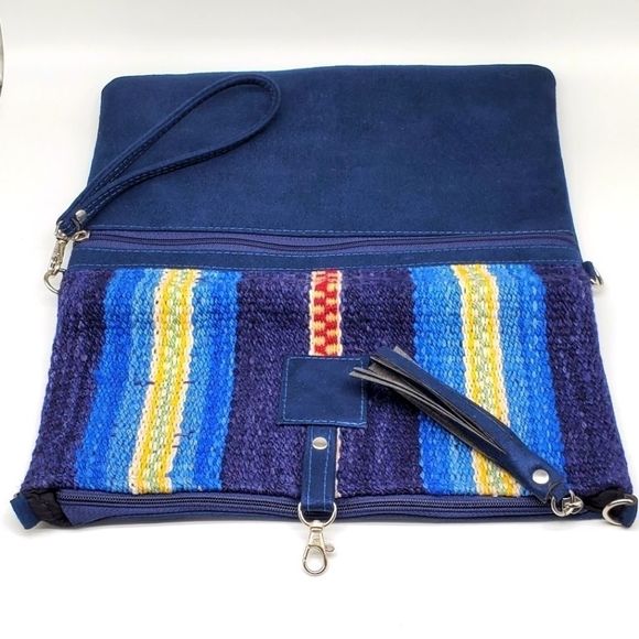 Suede Sheep Wool Handbag - Picture 9 of 14